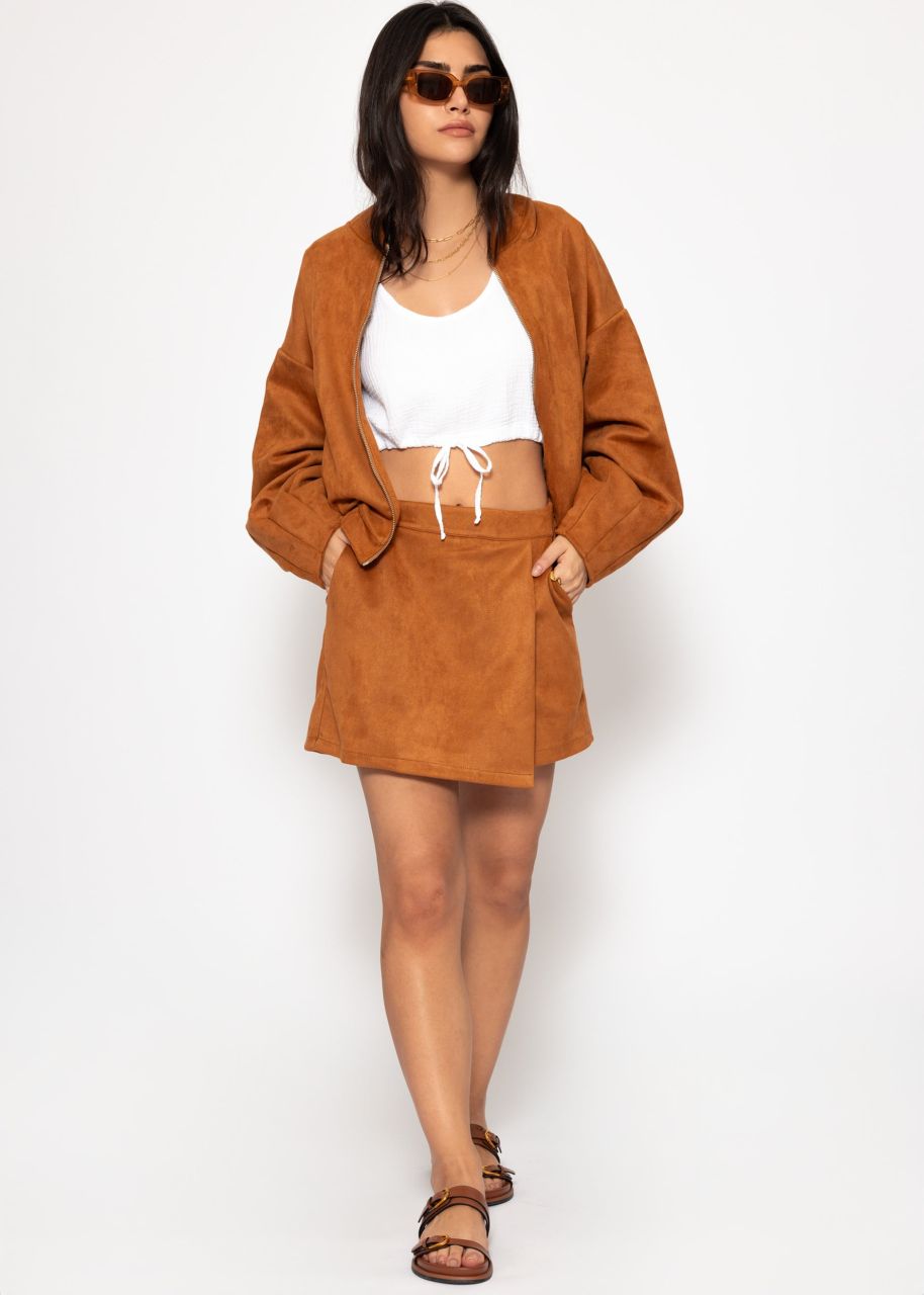 Musselin Top mit Zugband - weiß