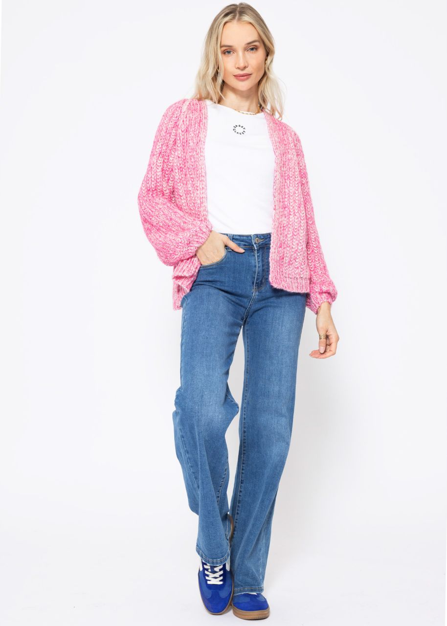 Raglan-Cardigan - pink