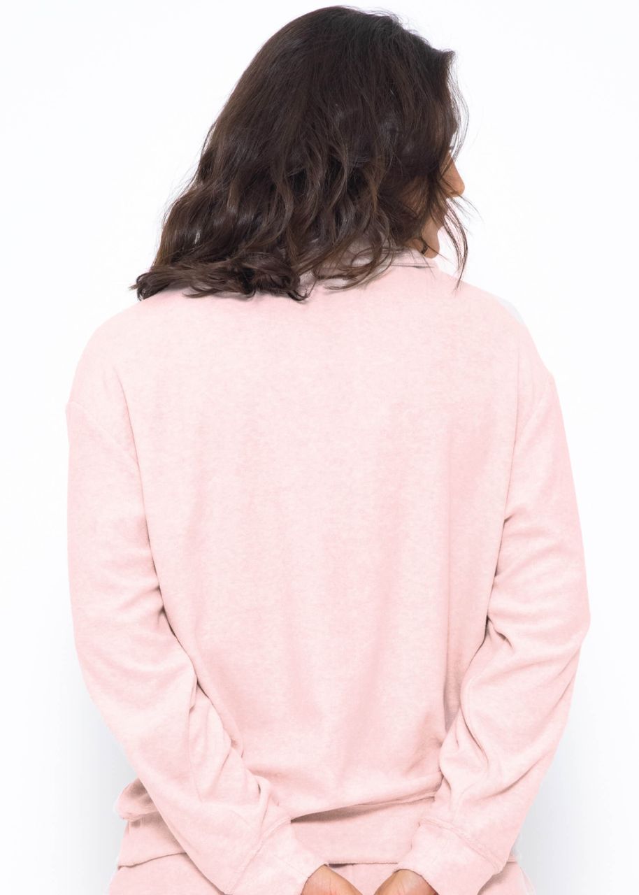 Frottee Sweater - rosa