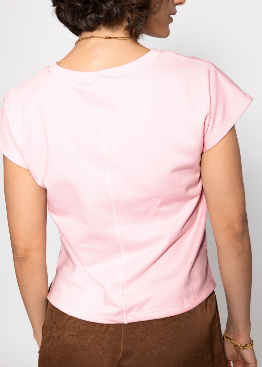 Sweatshirt mit Rückendetail - rosa