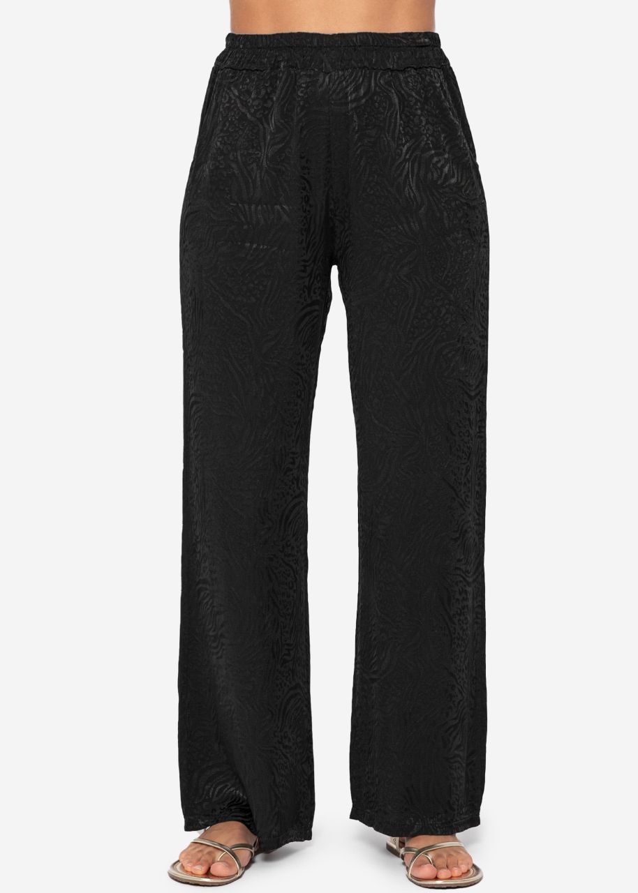 Jacquard Pants - schwarz