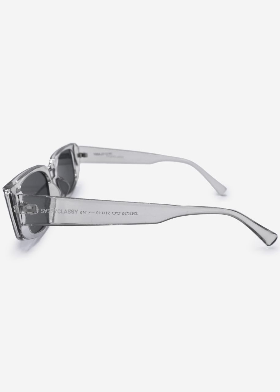 Transparente Sonnenbrille - grau