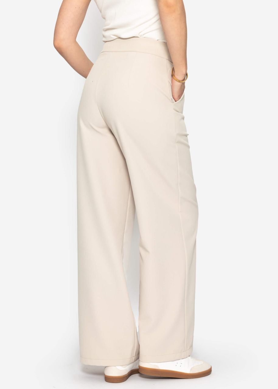 Stoffhose Highwaist - beige