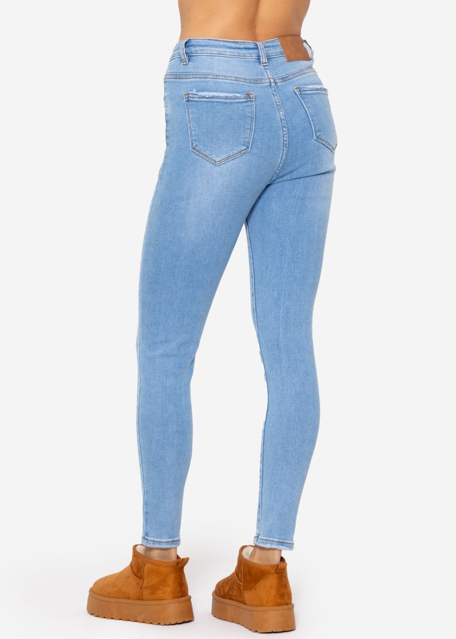 Highwaist Skinny Jeans - hellblau