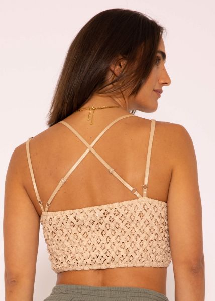 Spitzen-Bustier, beige
