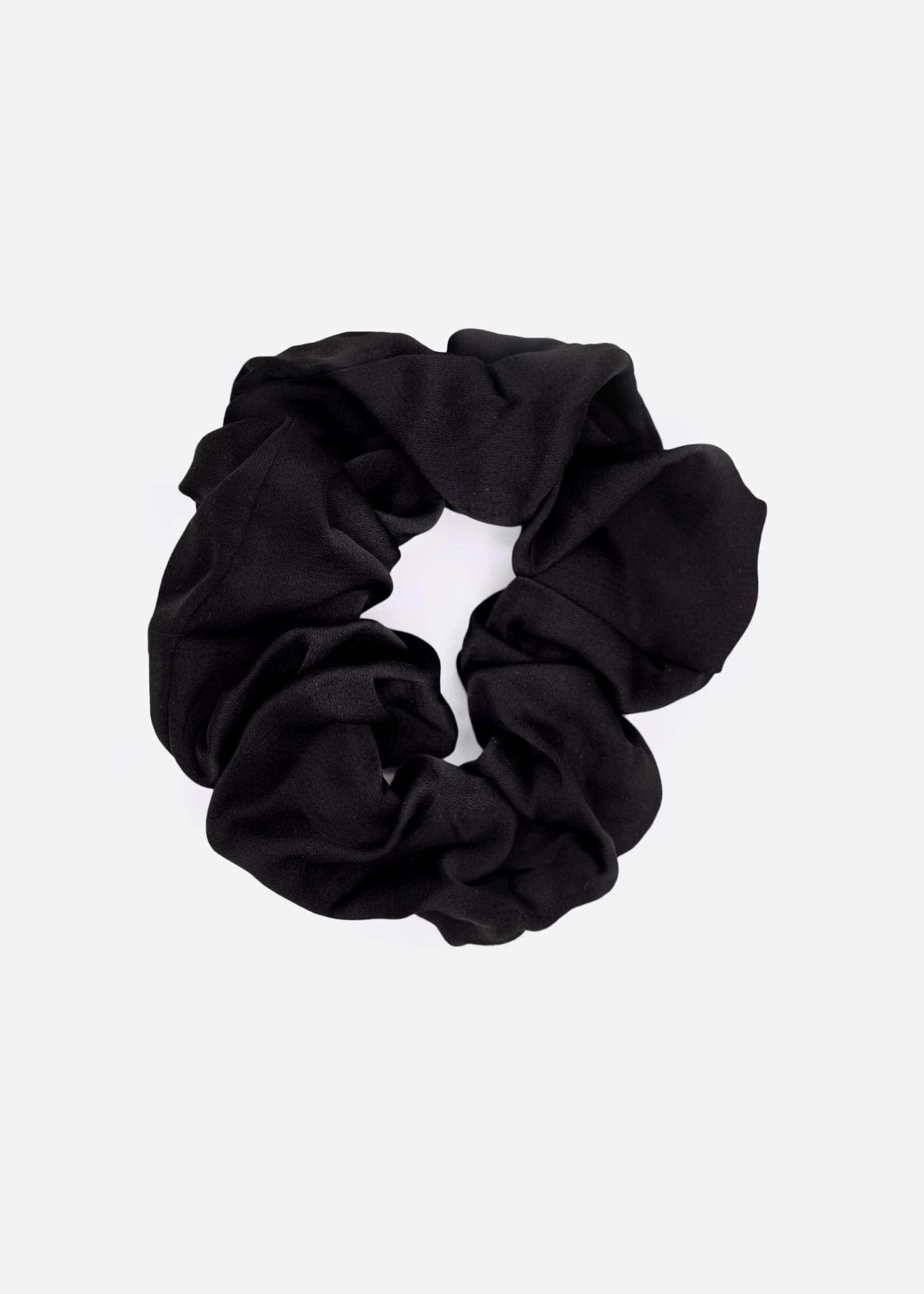 Satin-Scrunchie, schwarz