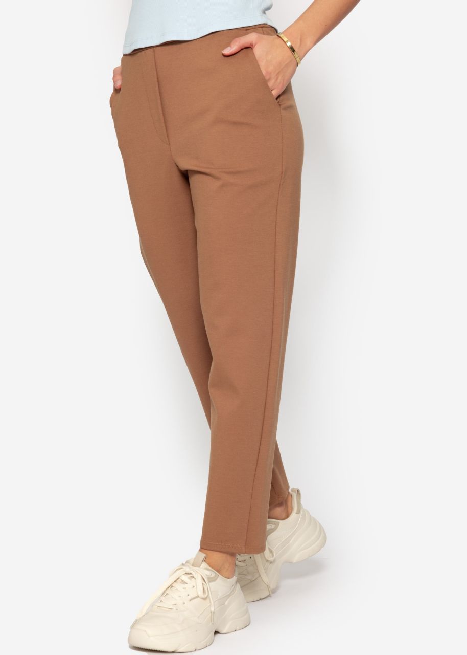 Jersey Chinos - braun