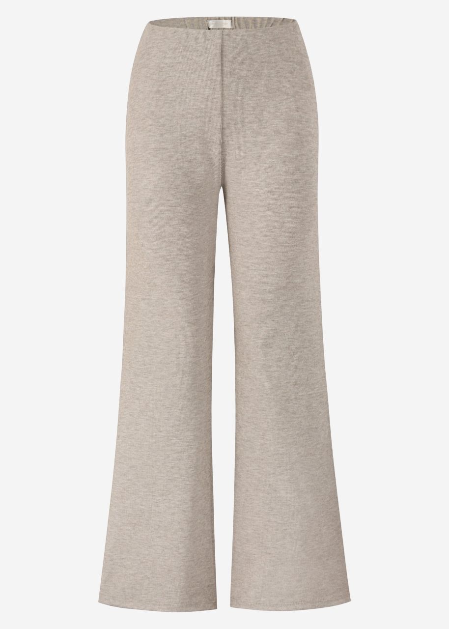 Jersey Flare Pants - taupe meliert