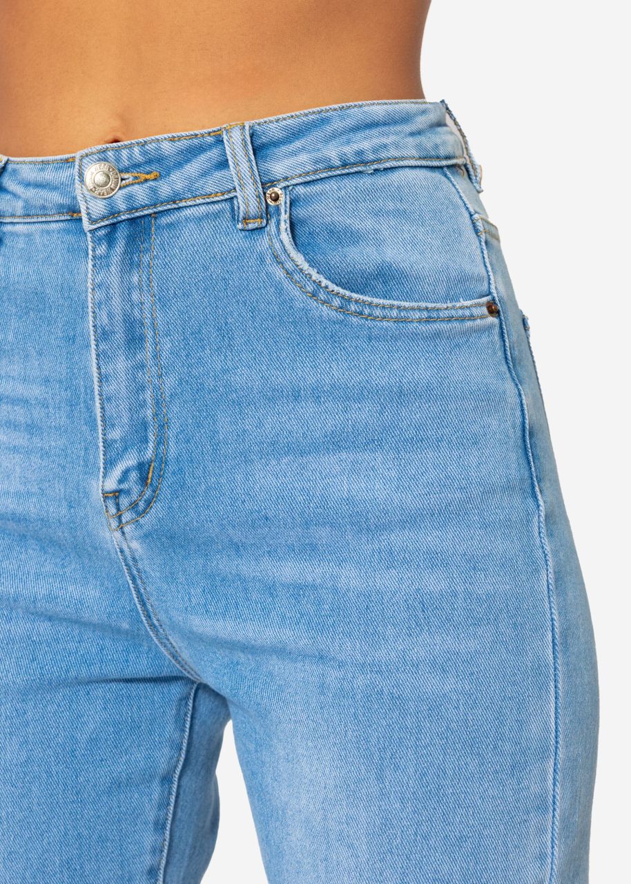 Relax Fit Highwaist Jeans, blau