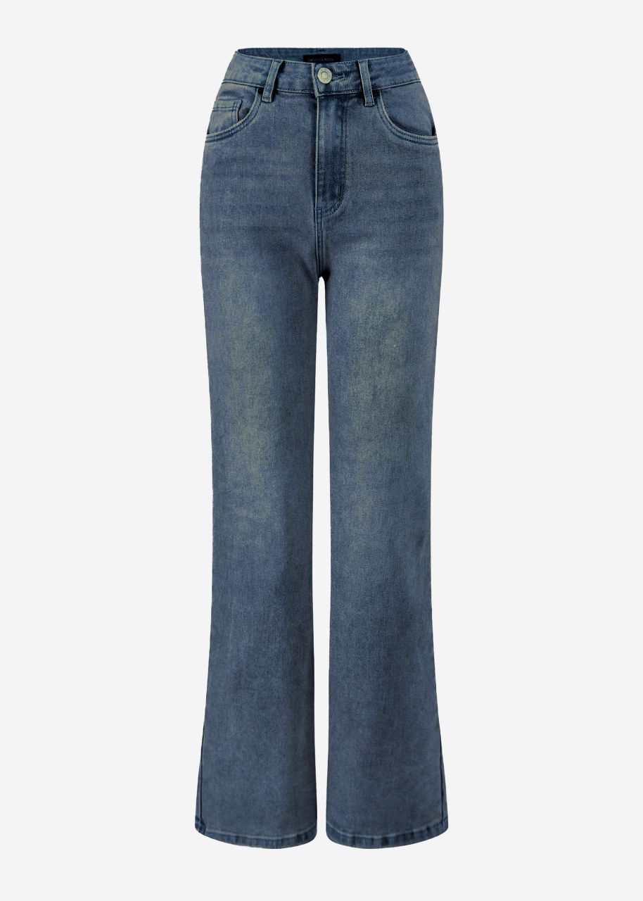 Straight Leg Jeans - mittelblau