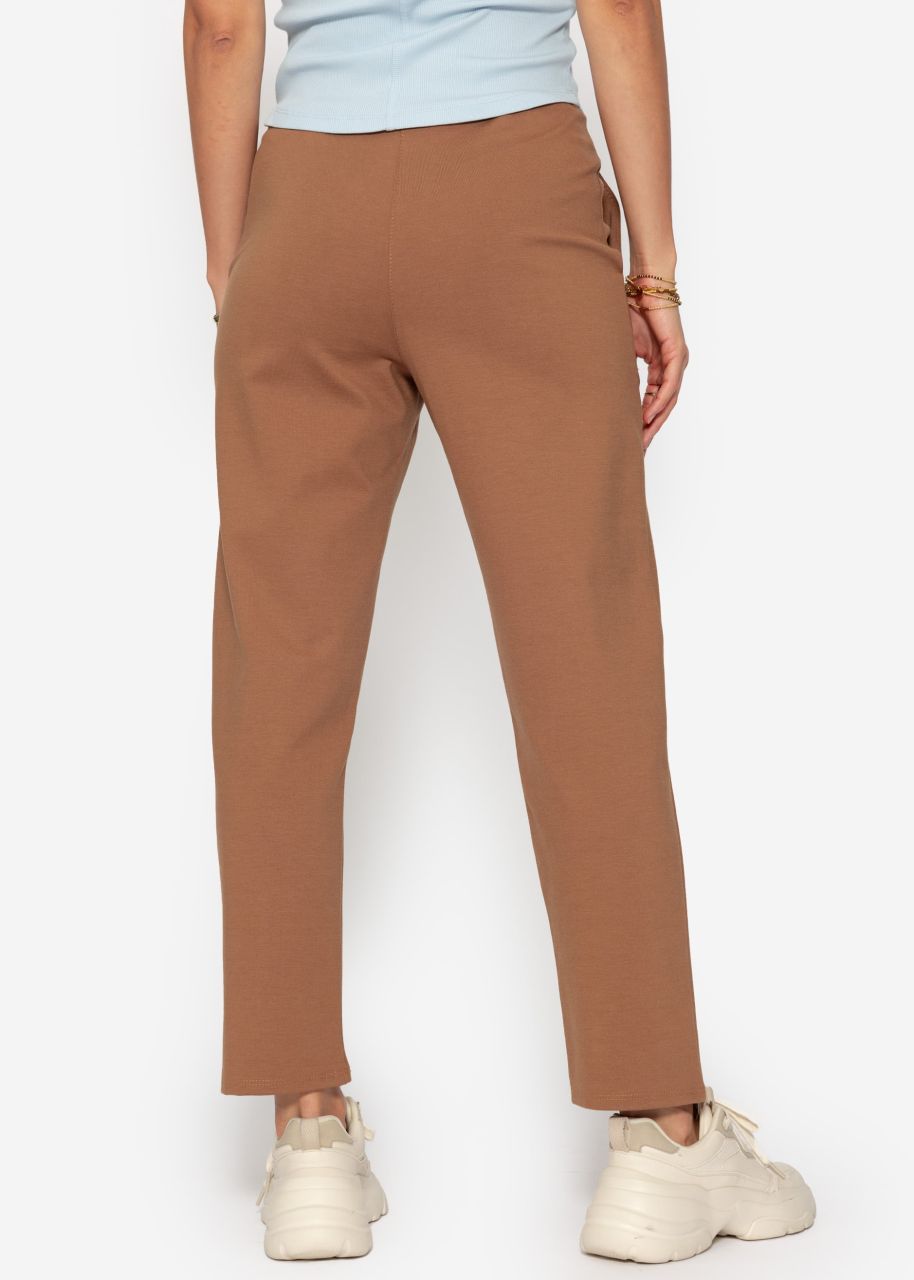 Jersey Chinos - braun