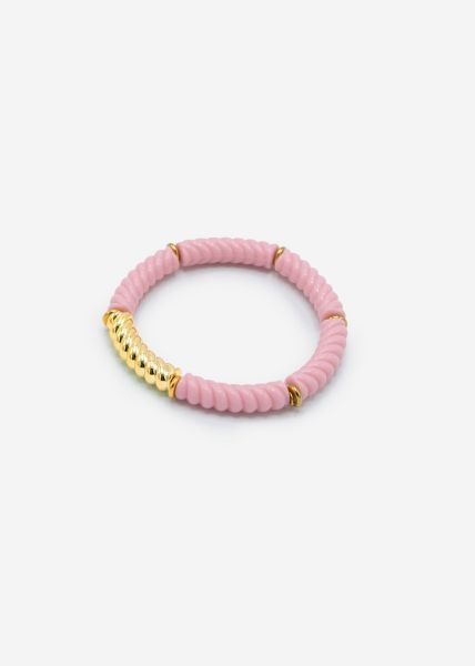 Armband mit Perlen - rosa
