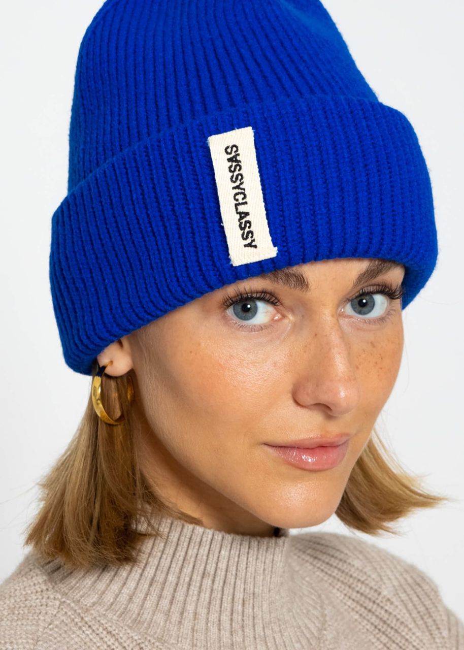 SASSYCLASSY Beanie - royalblau