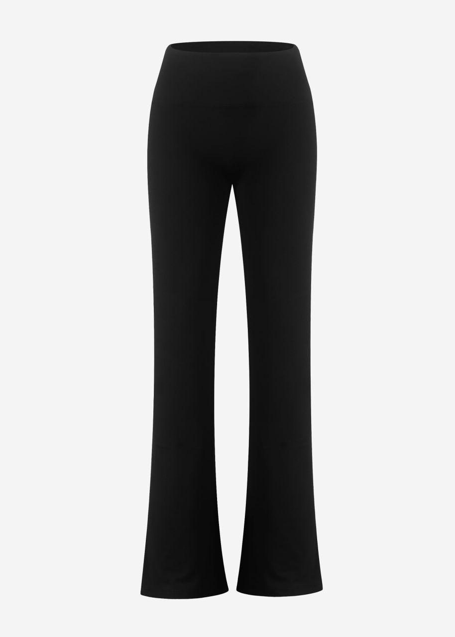 Flare Sportleggings - schwarz