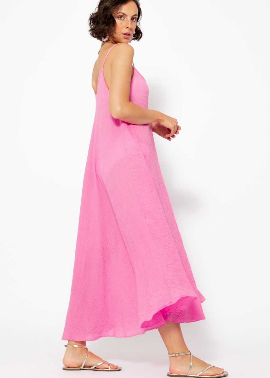 Musselin Beach Kleid - pink