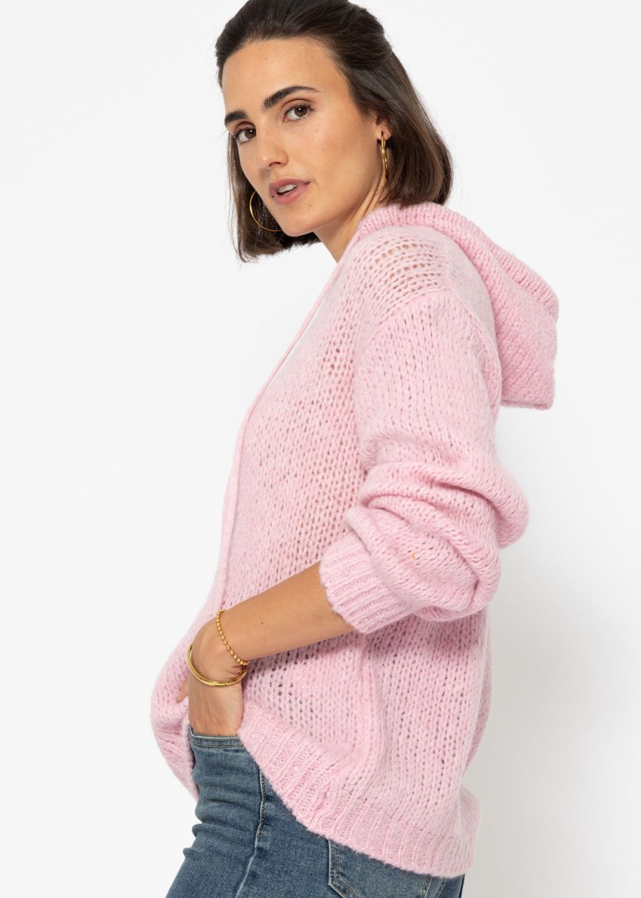 Pullover mit Hoodie - rosa