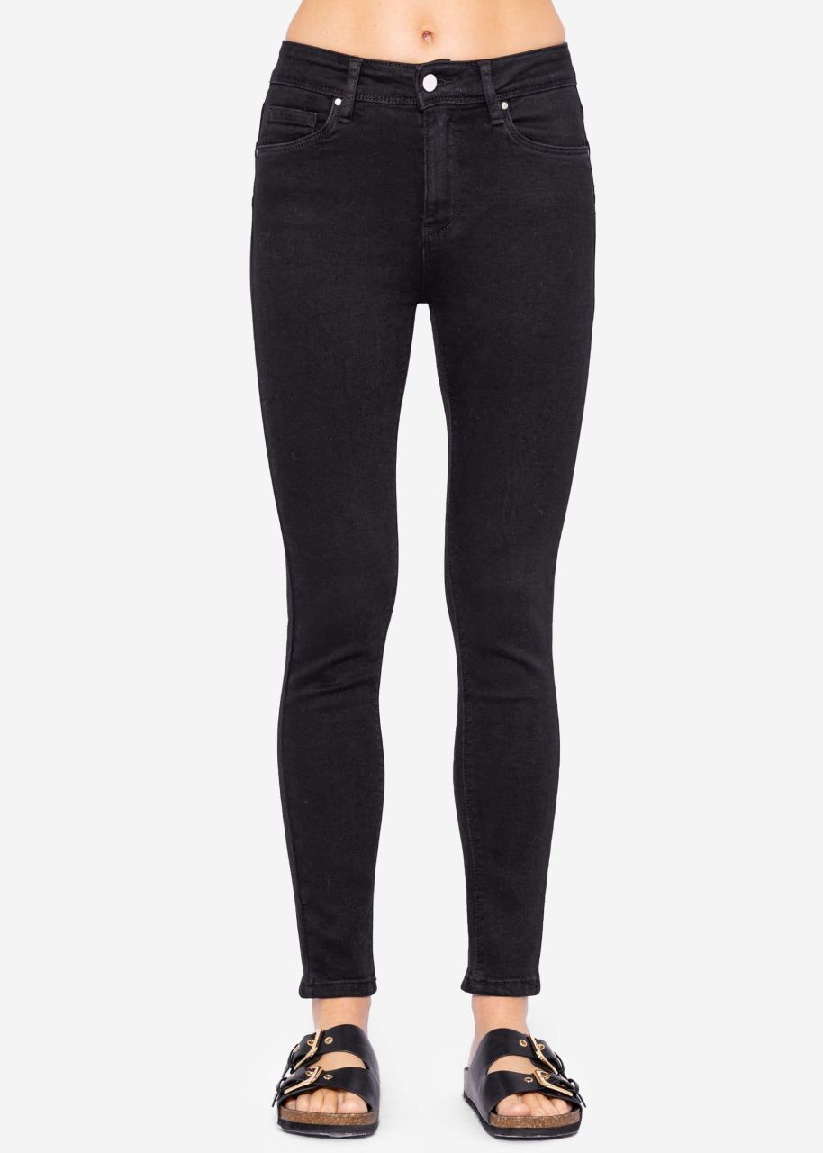 High Waist Push Up Jeans - schwarz