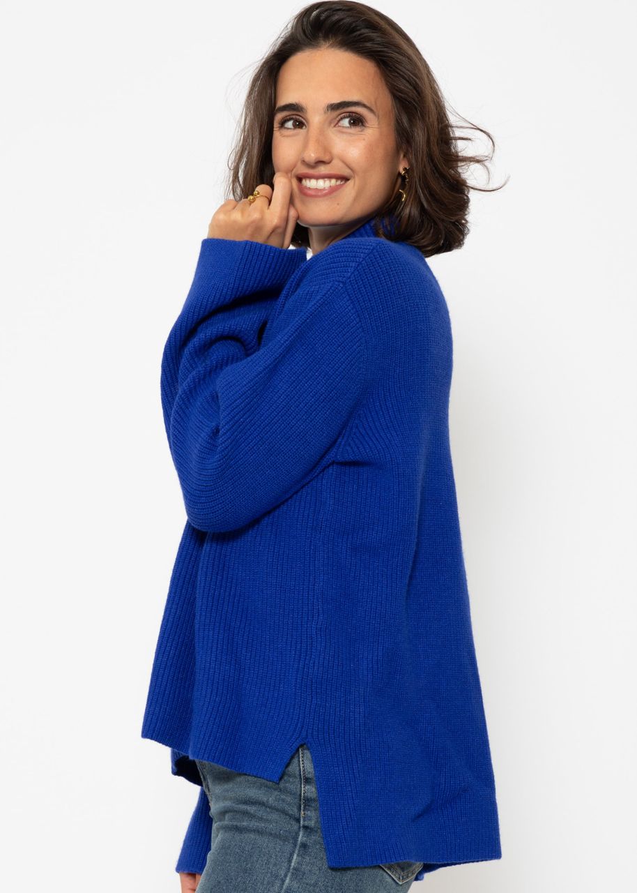 Turtleneck Pullover - royalblau