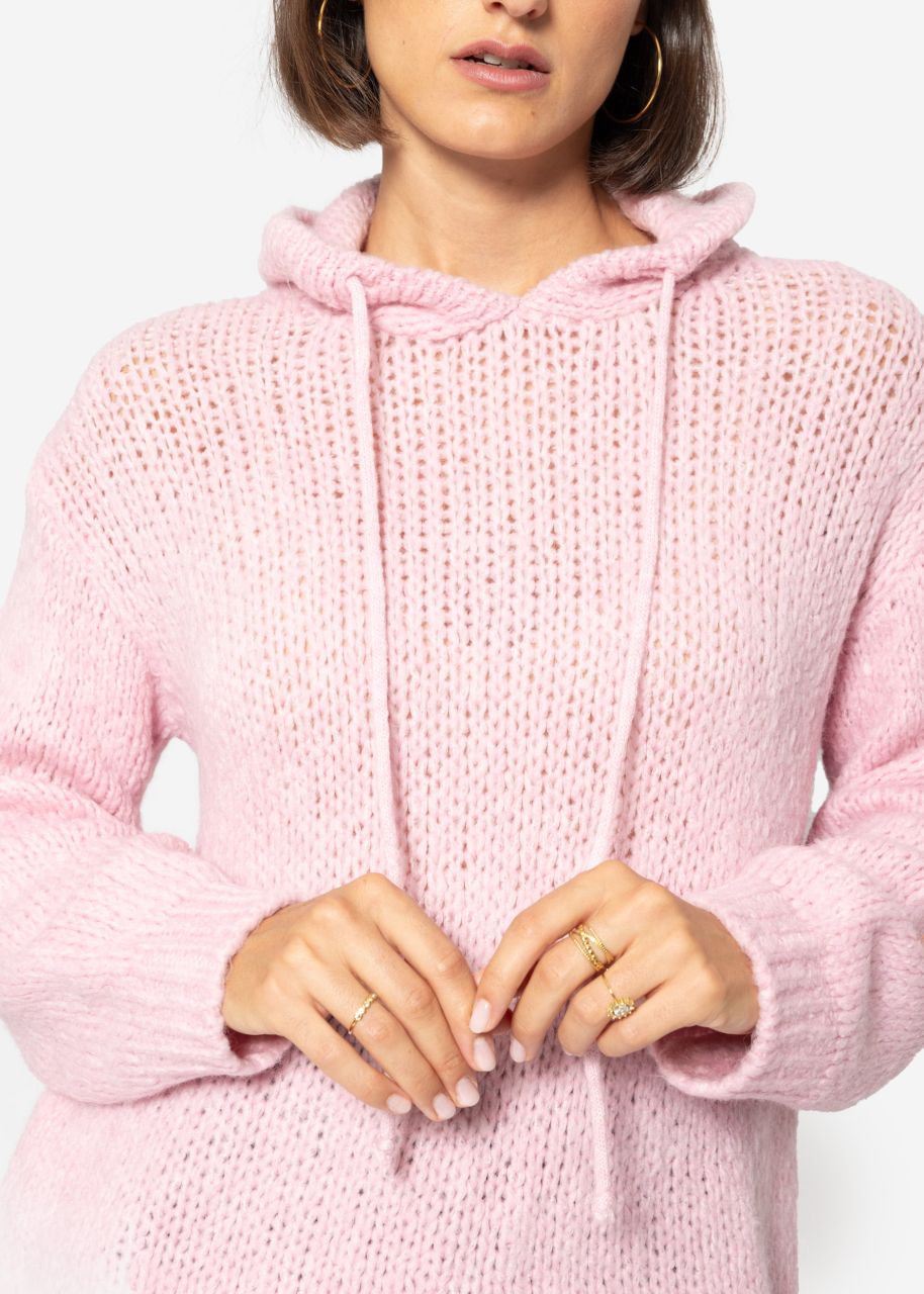 Pullover mit Hoodie - rosa