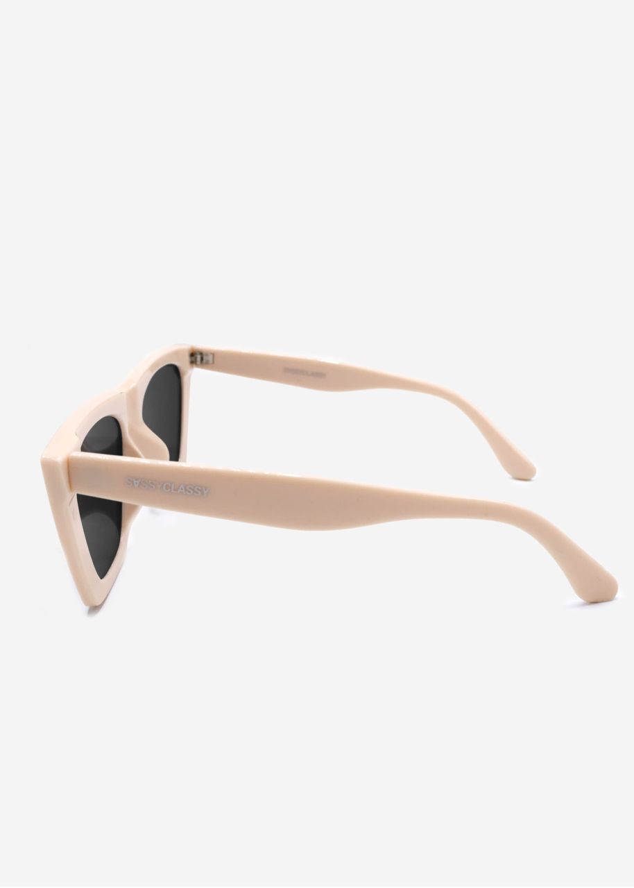 Cat Eye Sonnenbrille - offwhite