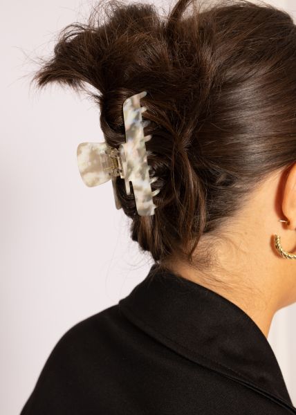 Haarklammer in Perlmutt-Optik, offwhite