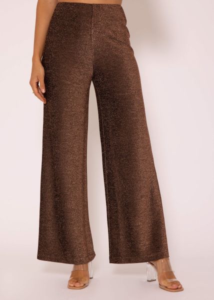 Lurex Hose - braun