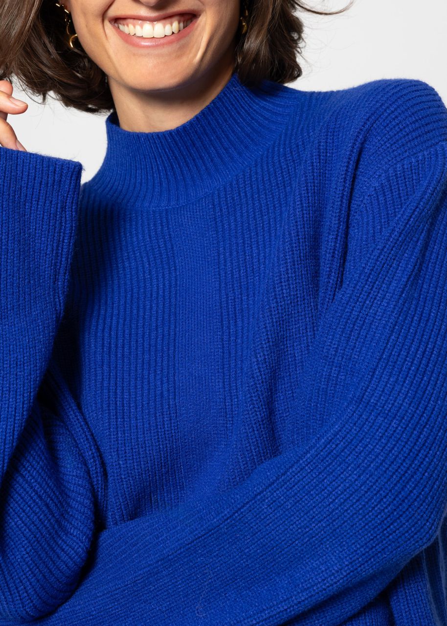 Turtleneck Pullover - royalblau