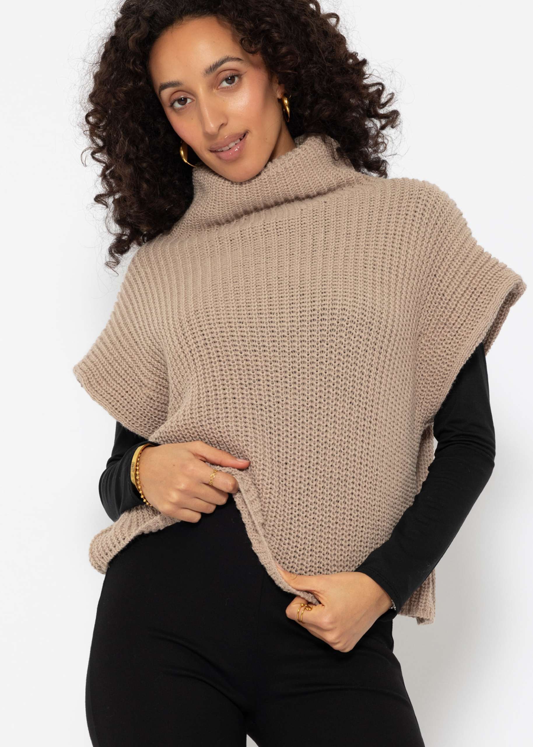 Pullunder mit Turtleneck - beige