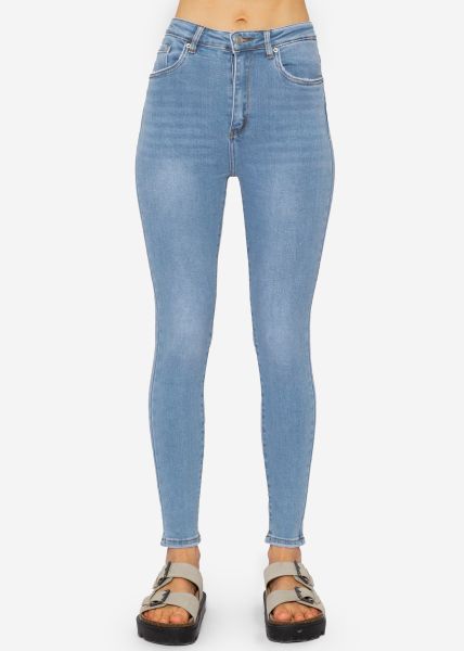 Highwaist Skinny Jeans - hellblau