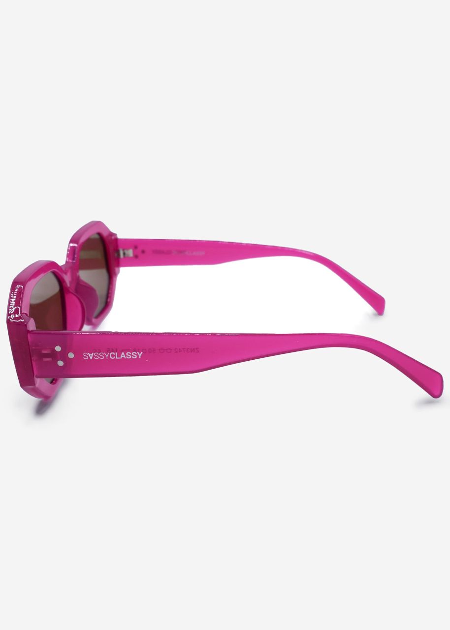 Große Sonnenbrille - pink