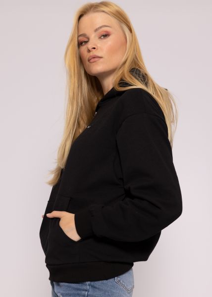 Hoodie "sassy", schwarz