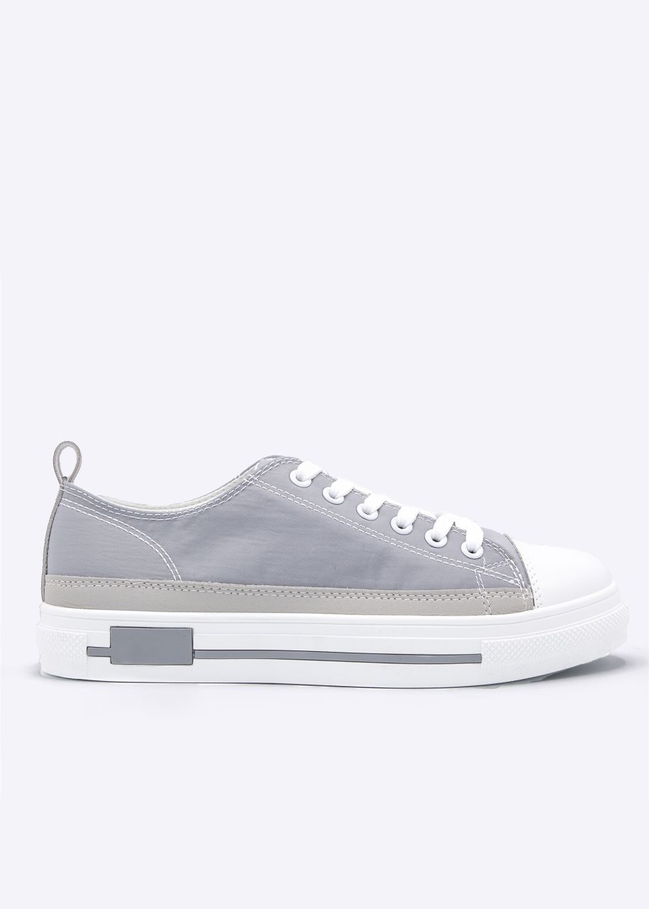 Plateau-Sneaker, grau