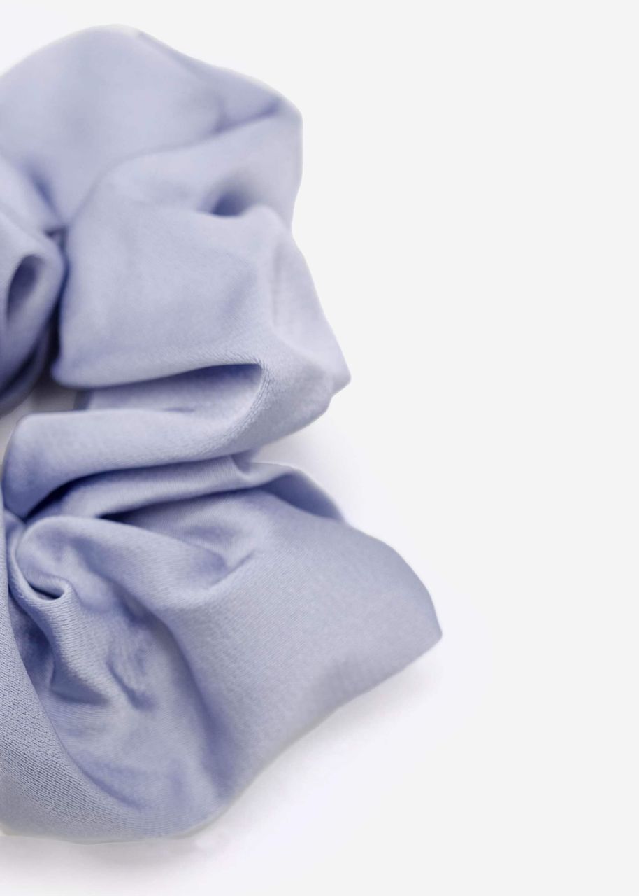 Satin-Scrunchie, hellblau