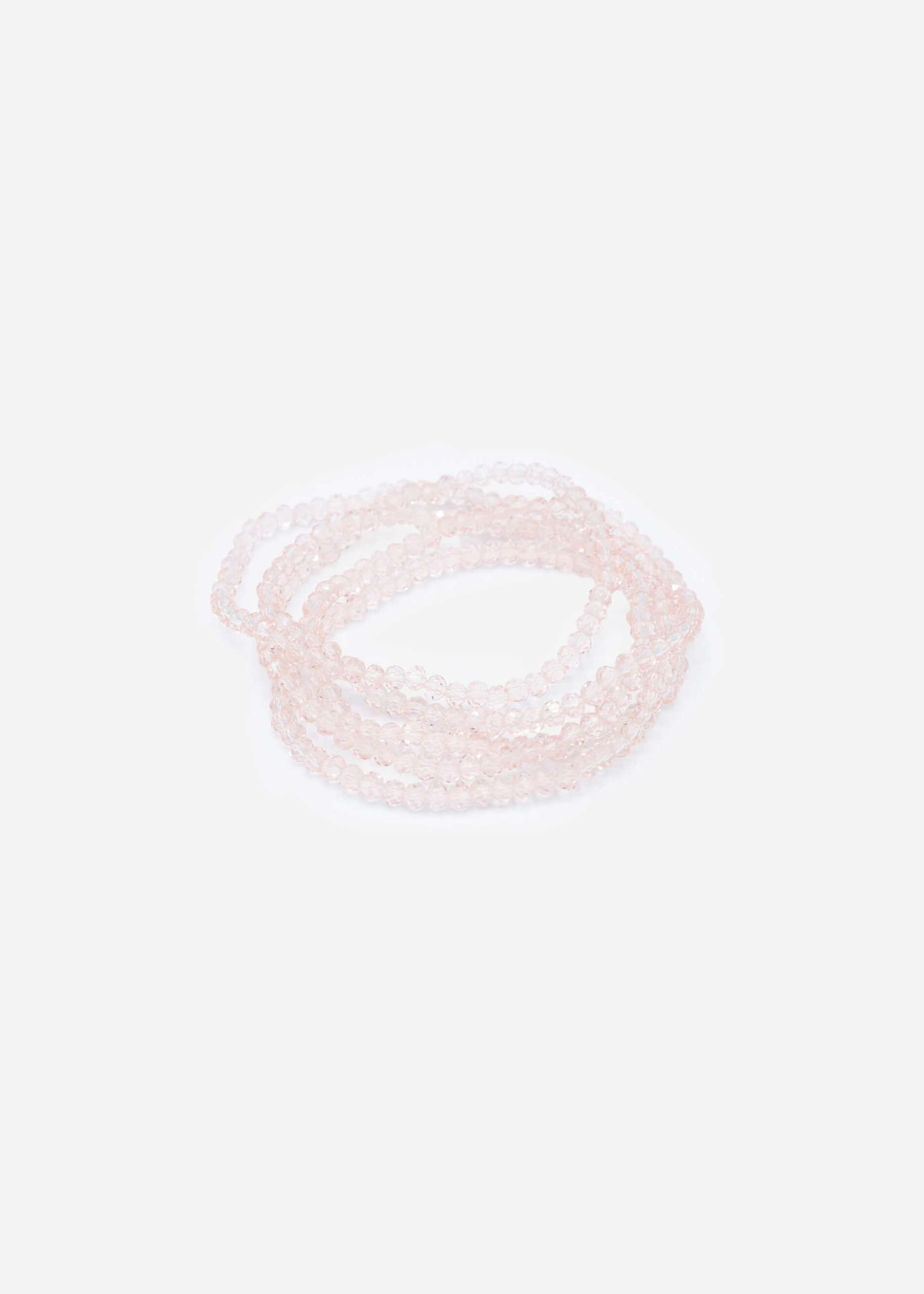 Mehrreihiges Perlen Armband - rosa