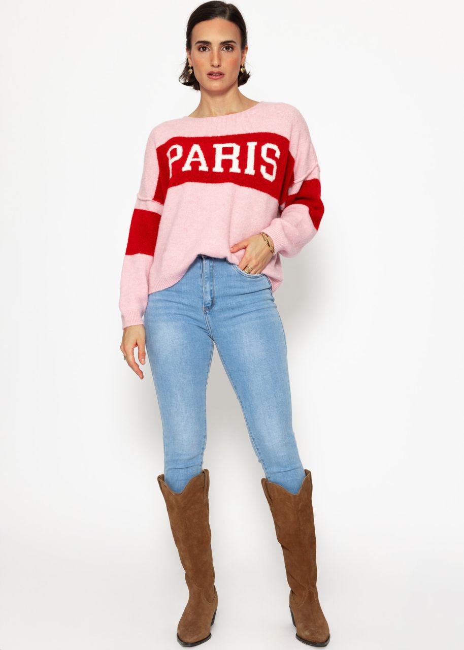 Oversize Pullover "PARIS" - rosa