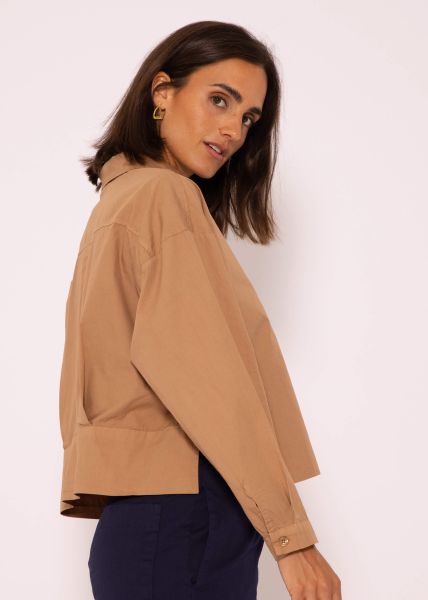 Blusenjacke, camel