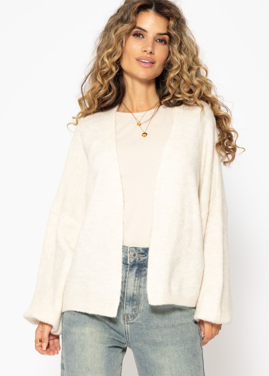 Feinstrick Cardigan - offwhite