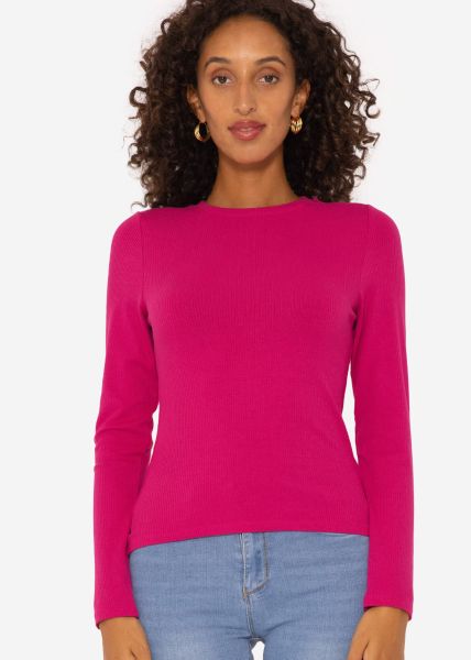 Lockeres Langarmshirt - pink