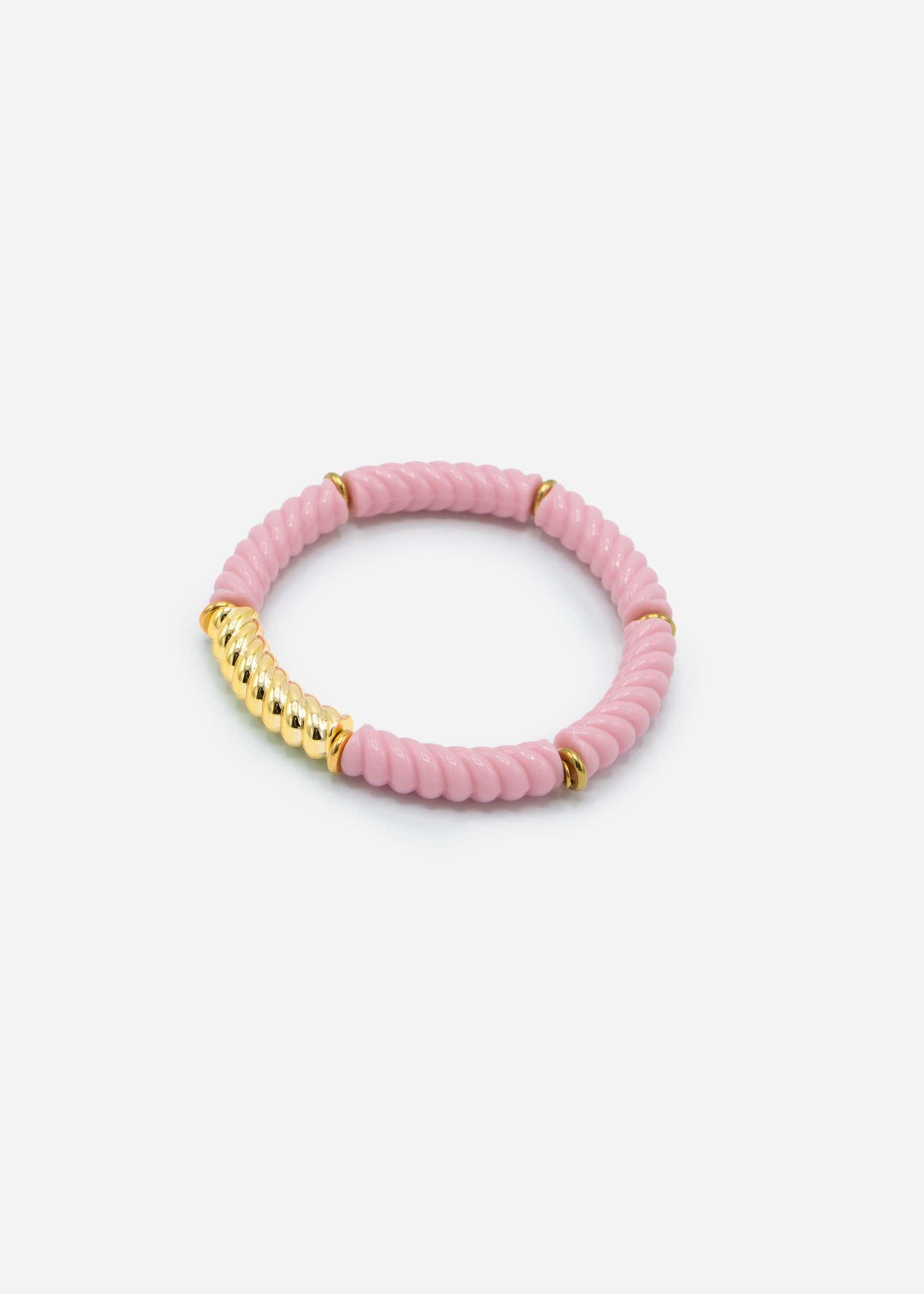 Armband mit Perlen - rosa