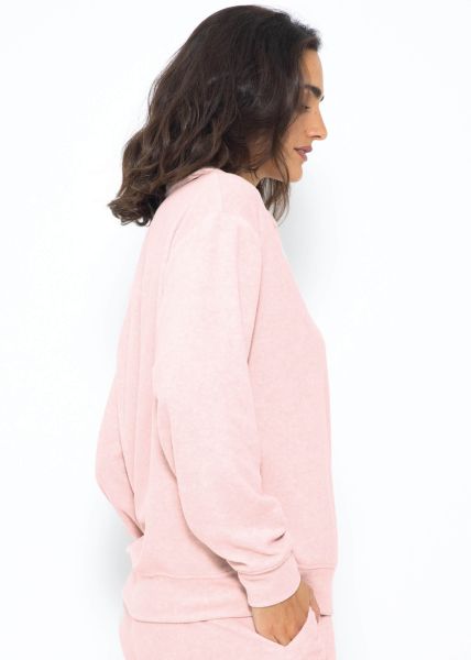 Frottee Sweater - rosa