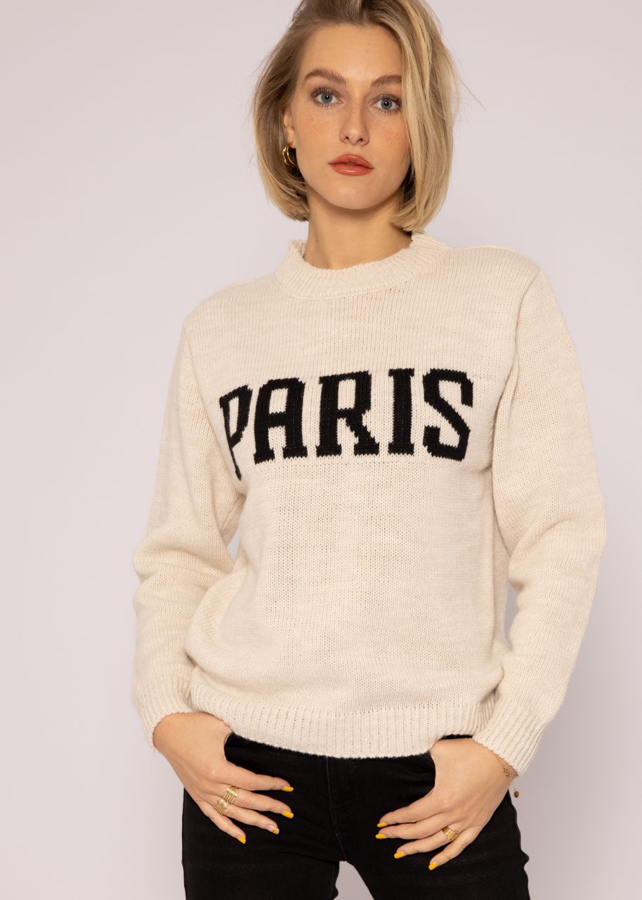 Paris-Pullover, beige