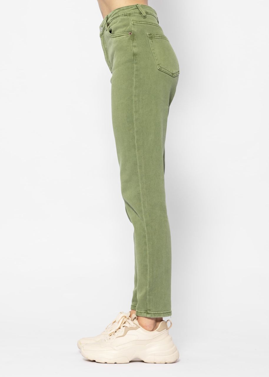 Relax Fit Highwaist Jeans, khaki