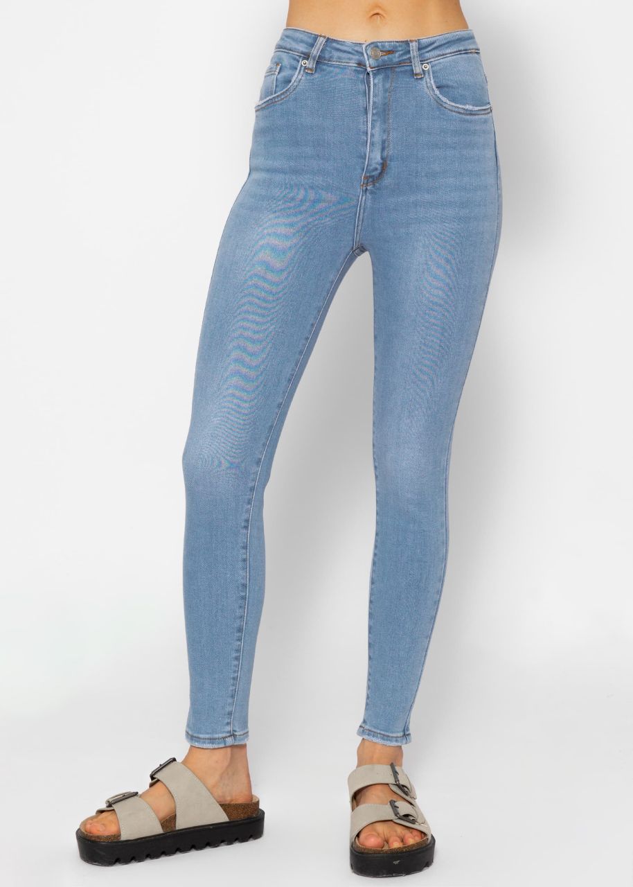 Highwaist Skinny Jeans - hellblau