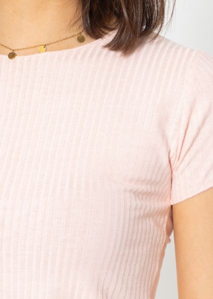 Crop-Shirt, rosa
