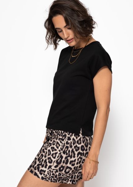 Sweatshirt mit Rückendetail - schwarz