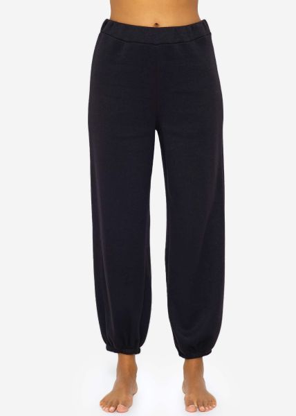 Super soft Jersey Jogginghose - schwarz