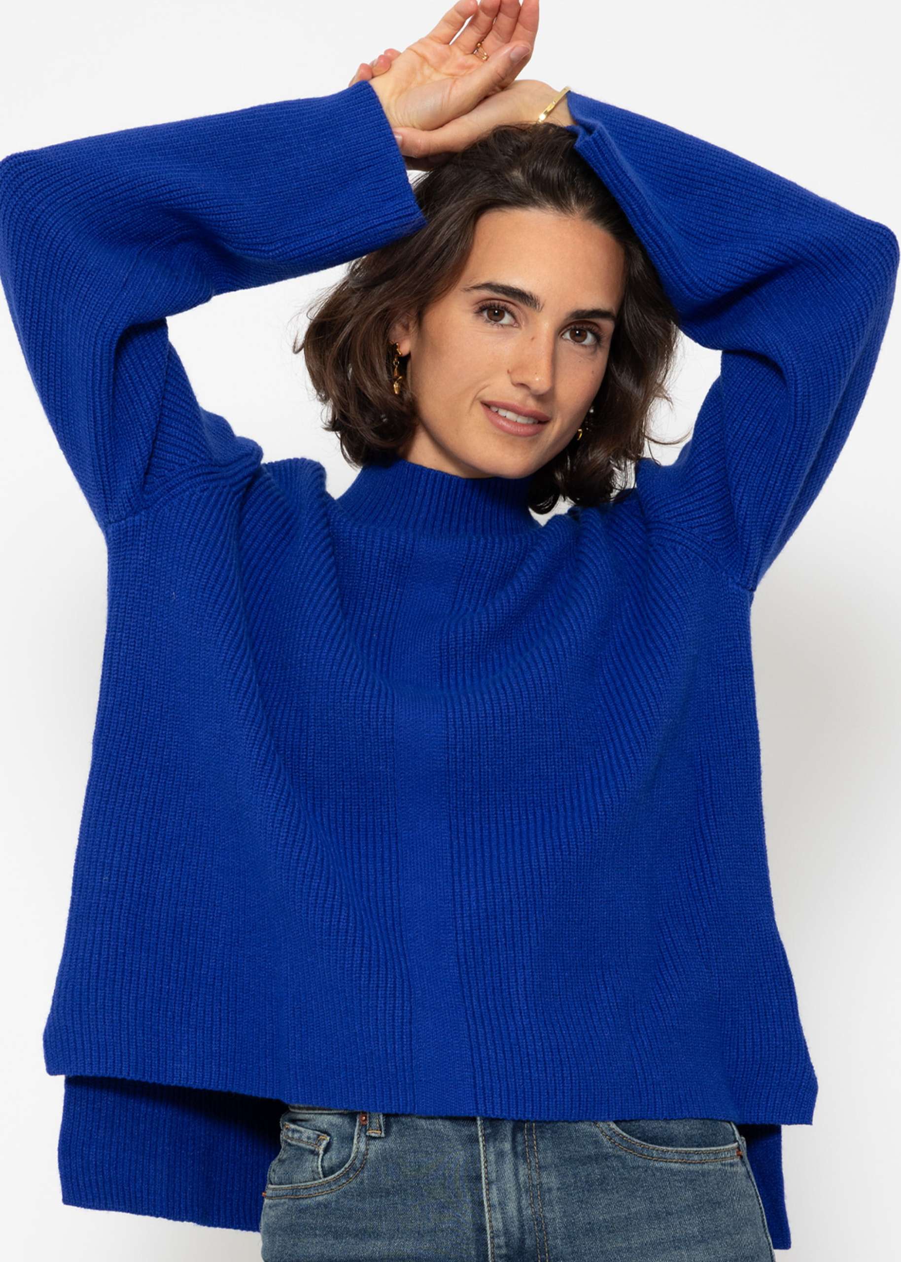 Turtleneck Pullover - royalblau