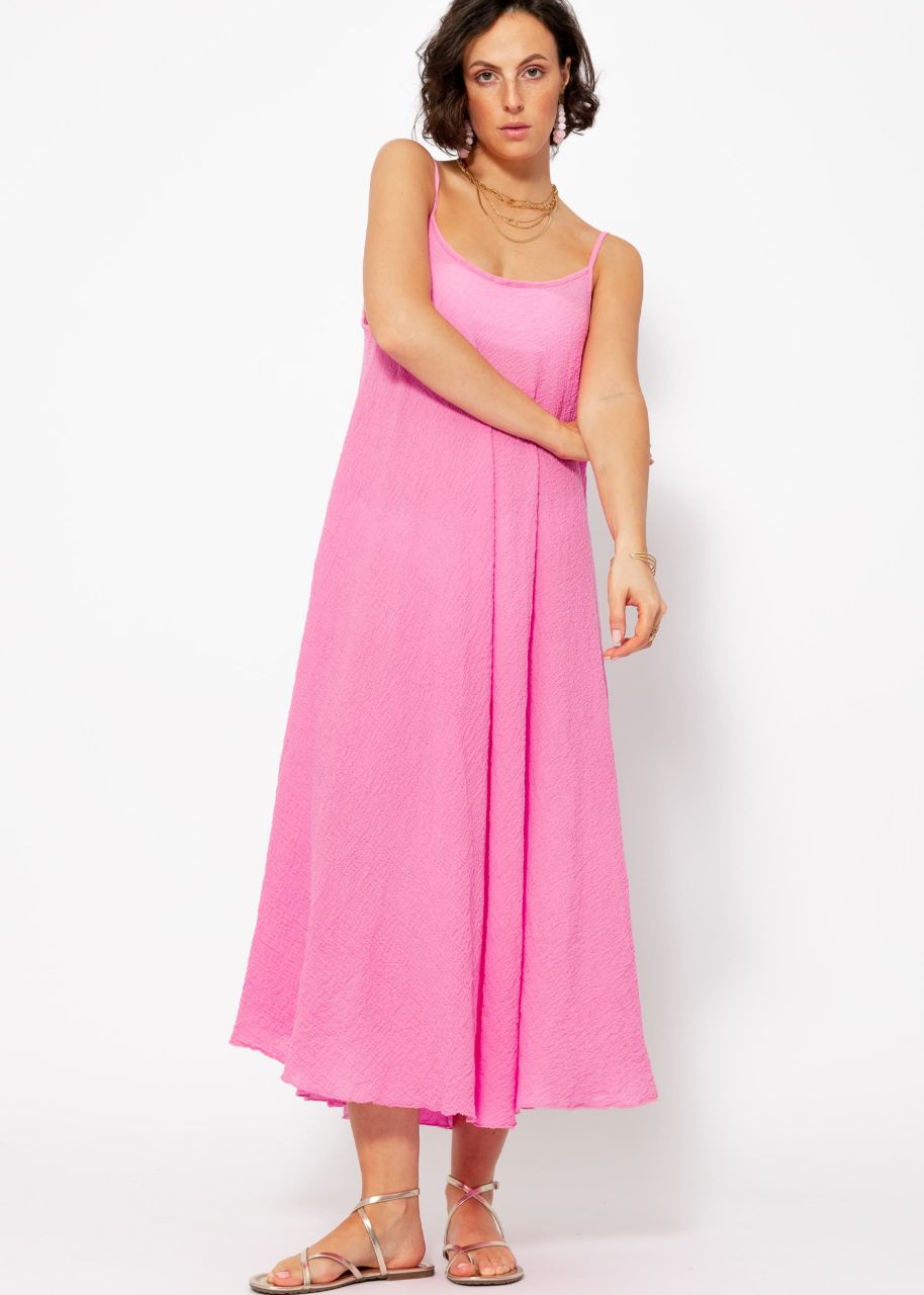 Musselin Beach Kleid - pink