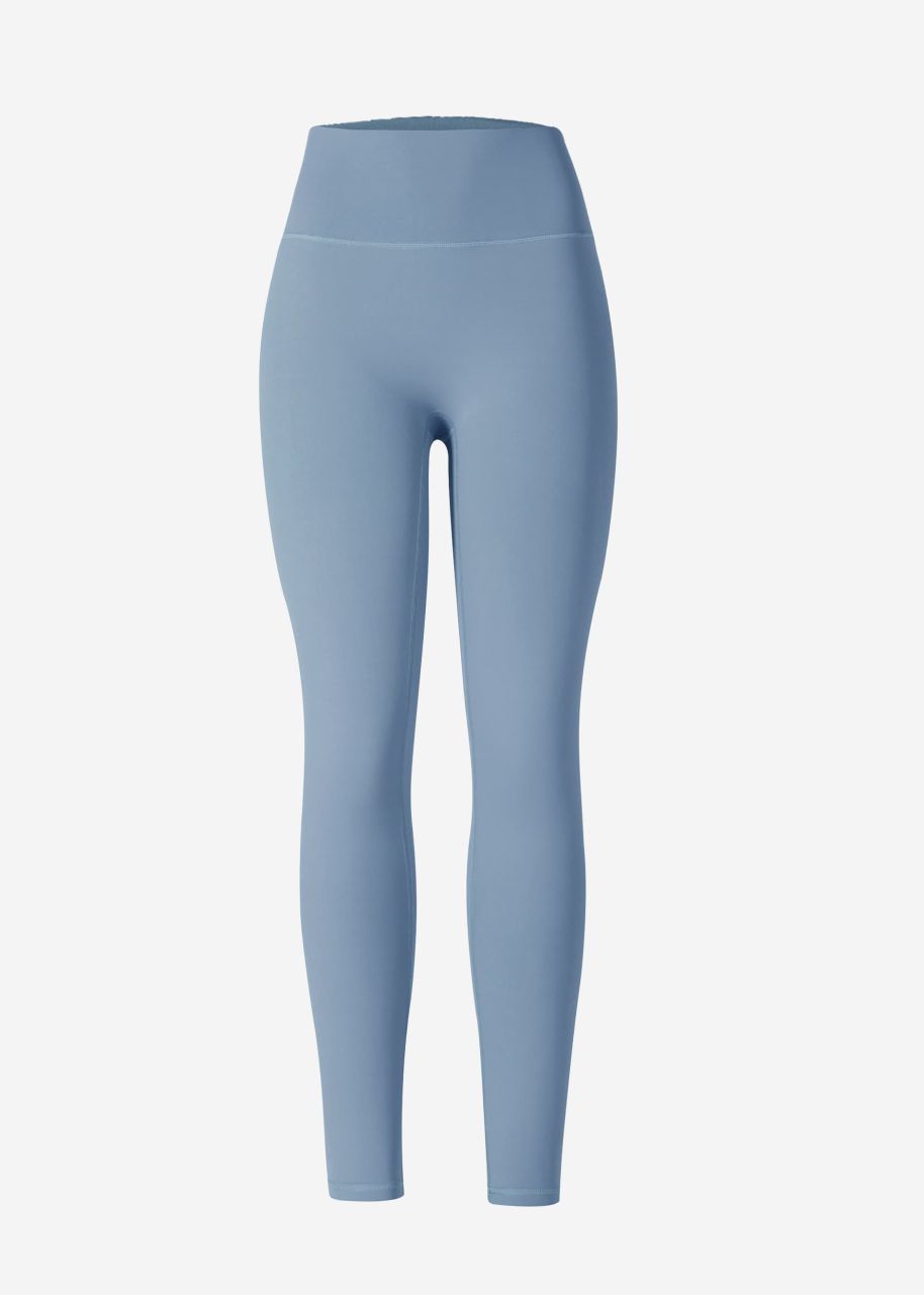 High Waist Sportleggings - blau