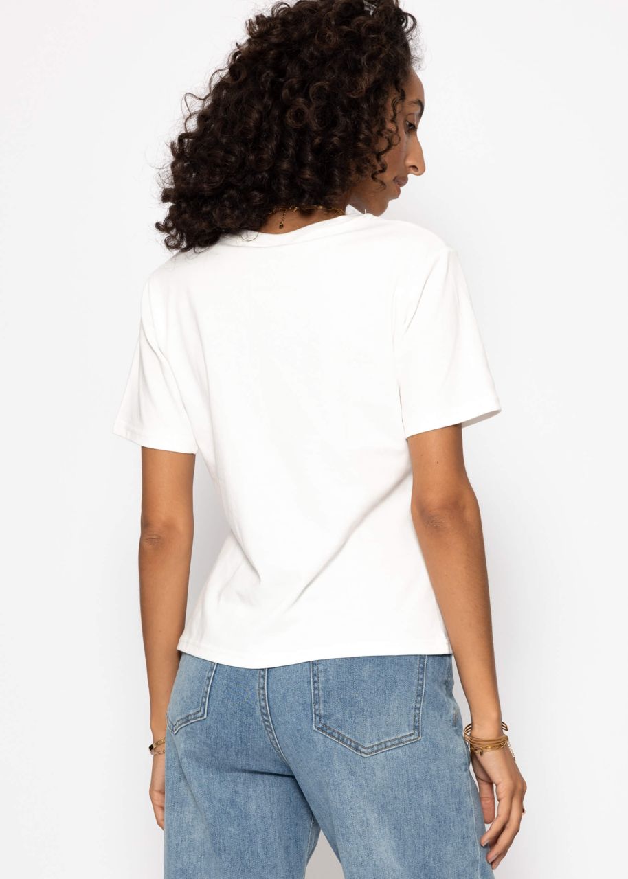 Rundhals T-Shirt - offwhite